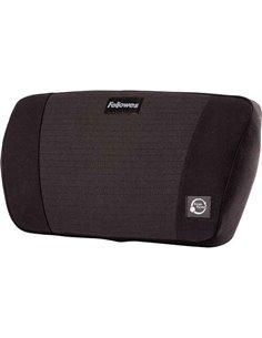 Coussin de soutien lombaire Fellowes Fusion PlushTouch - Réglable avec sangle à boucle - Noir