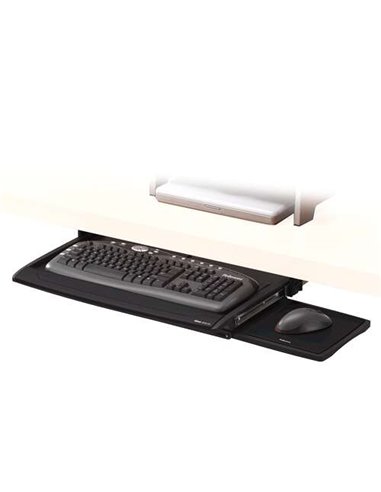 Plateau pour clavier Fellowes Deluxe Office Suites - Position souris - Repose-poignet intégré
