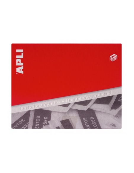 Lot de 100 enveloppes Apli pour documents - Adhésif au dos - Texte en 3 langues - Imperméable et résistant aux intempéries