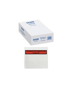 Boîte Dohe de 250 enveloppes autocollantes - Pour l'envoi de documents - Liste de colisage spéciale pour l'expédition