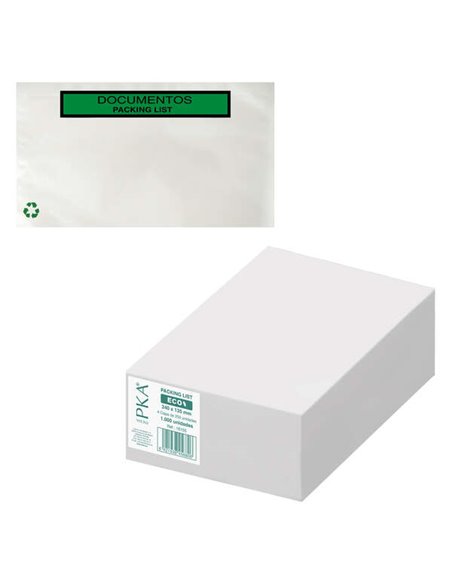 Boîte Dohe de 1 000 enveloppes autocollantes pour envoi de documents - Liste de colisage spéciale pour expédition