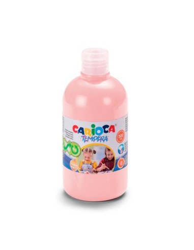 Bouteille de 500 ml de peinture Carioca Tempera - Couleurs super lavables - Faciles à mélanger - Applicable sur matériaux poreux