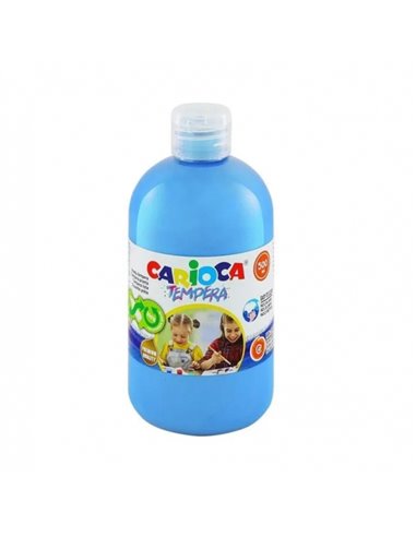 Bouteille de détrempe Carioca - 500 ml - Couleurs super lavables - Faciles à mélanger - Applicable sur matériaux poreux - Haute 