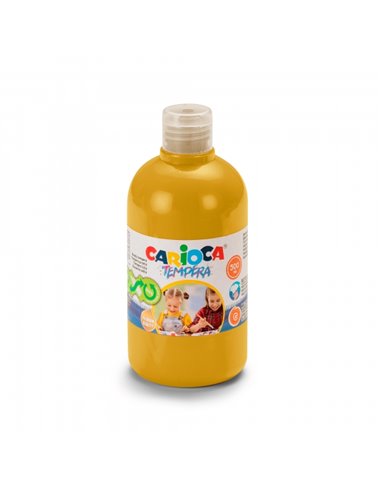 Bouteille de Tempera Carioca - 500 ml - Couleurs super lavables - Faciles à mélanger - Applicable sur matériaux poreux - Haute o