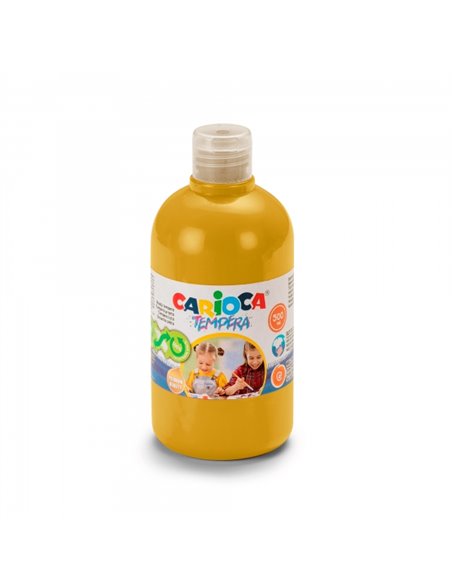 Bouteille de Tempera Carioca - 500 ml - Couleurs super lavables - Faciles à mélanger - Applicable sur matériaux poreux - Haute o