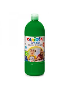 Bouteille de détrempe Carioca - 1000 ml - Couleurs super lavables - Faciles à mélanger - Applicable sur matériaux poreux - Haute