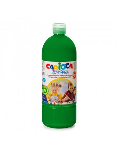 Bouteille de détrempe Carioca - 1000 ml - Couleurs super lavables - Faciles à mélanger - Applicable sur matériaux poreux - Haute