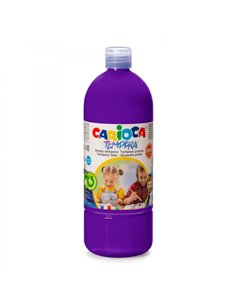 Bouteille de détrempe Carioca - 1000 ml - Couleurs super lavables - Faciles à mélanger - Applicable sur matériaux poreux - Haute