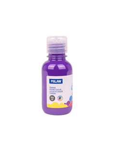 Flacon de détrempe Milan 125 ml - Bouchon doseur - Séchage rapide - Miscible - Couleur violette