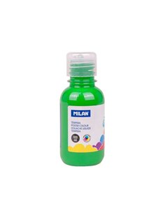 Bouteille Milan Tempera 125 ml - Bouchon doseur - Séchage rapide - Miscible - Vert clair