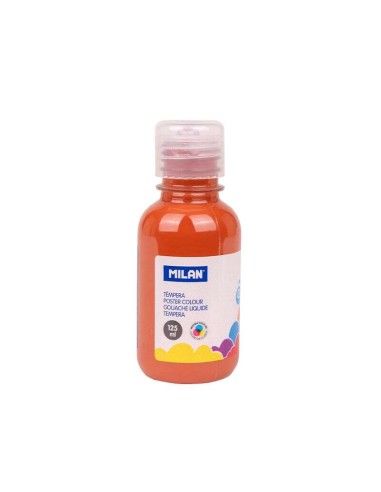 Bouteille Milan Tempera 125 ml - Bouchon doseur - Séchage rapide - Miscible - Couleur marron