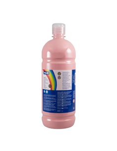 Bouteille Milan Tempera 1000 ml - Bouchon doseur - Séchage rapide - Miscible - Rose pâle