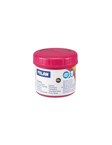 Flacon de peinture tempera Milan 40 ml - Séchage rapide - Miscible - Couleur magenta