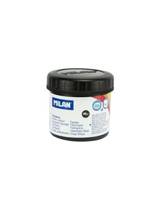 Flacon de peinture tempera Milan 40 ml - Séchage rapide - Miscible - Noir