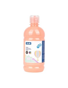 Flacon de peinture tempera Milan 500 ml - Bouchon doseur - Séchage rapide - Miscible - Rose pastel pâle