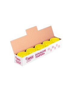 Flacon de peinture tempera Jovi 35 ml pour école – Application multi-surfaces – À utiliser au pinceau, au rouleau ou à la spatul