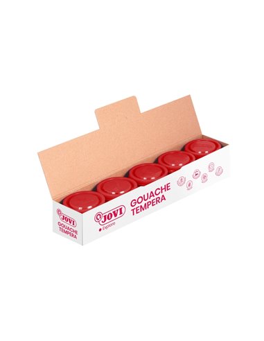 Flacon de peinture tempera Jovi 35 ml pour école – Application multi-surfaces – À utiliser au pinceau, au rouleau ou à la spatul