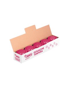 Flacon de peinture tempera Jovi 35 ml pour école – Application multi-surfaces – À utiliser au pinceau, au rouleau ou à la spatul