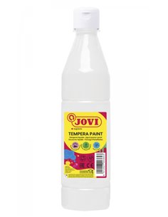 Peinture Tempera liquide Jovi 500 ml - À base d'eau - Prête à l'emploi - Pouvoir couvrant élevé - Séchage rapide - Excellente fl