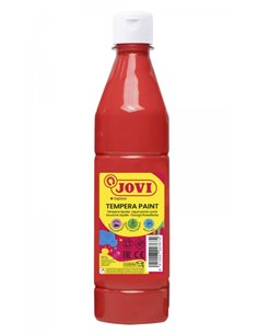 Peinture Tempera liquide Jovi 500 ml - À base d'eau - Prête à l'emploi - Pouvoir couvrant élevé - Séchage rapide - Excellente fl