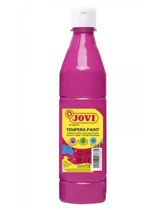 Peinture Tempera liquide Jovi 500 ml - À base d'eau - Prête à l'emploi - Pouvoir couvrant élevé - Séchage rapide - Excellente fl