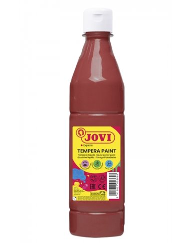 Peinture Tempera liquide Jovi 500 ml - À base d'eau - Prête à l'emploi - Pouvoir couvrant élevé - Séchage rapide - Excellente fl