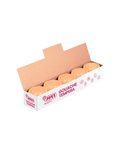 Flacon de peinture tempera Jovi 35 ml pour école – Application multi-surfaces – À utiliser au pinceau, au rouleau ou à la spatul