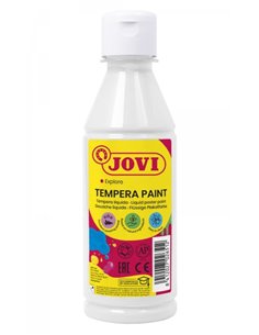 Peinture Tempera liquide Jovi Tempera 250 ml - À base d'eau - Prête à l'emploi - Pouvoir couvrant élevé - Séchage rapide - Excel