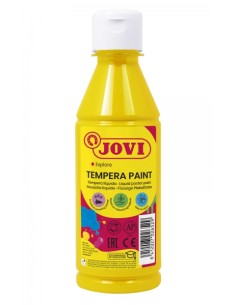 Peinture Tempera liquide Jovi Tempera 250 ml - À base d'eau - Prête à l'emploi - Pouvoir couvrant élevé - Séchage rapide - Excel