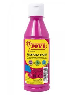 Peinture Tempera liquide Jovi Tempera 250 ml - À base d'eau - Prête à l'emploi - Pouvoir couvrant élevé - Séchage rapide - Excel