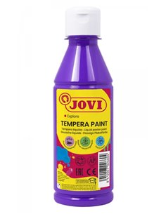 Peinture Tempera Liquide Jovi Tempera 250 ml - À base d'eau - Prête à l'emploi - Pouvoir couvrant élevé - Séchage rapide - Excel