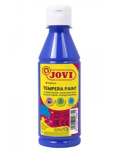 Peinture Tempera liquide Jovi 250 ml - À base d'eau - Prête à l'emploi - Pouvoir couvrant élevé - Séchage rapide - Excellente fl