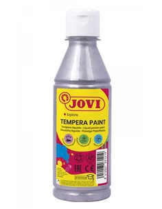 Peinture Tempera liquide Jovi 250 ml - À base d'eau - Prête à l'emploi - Pouvoir couvrant élevé - Séchage rapide - Excellente fl