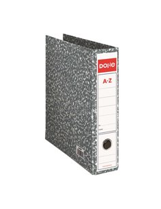 Classeur à levier Dohe Archiclas, format Folio, 287 x 350 x 75 mm, couverture cartonnée lignée, dos large avec œillet, coins mét