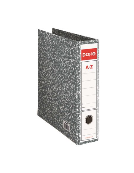 Classeur à levier Dohe Archiclas, format Folio, 287 x 350 x 75 mm, couverture cartonnée lignée, dos large avec œillet, coins mét