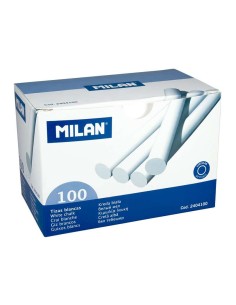Lot de 100 craies Milan - Rondes - Sans caséine - Blanches