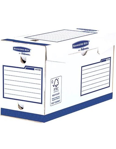 Fellowes Bankers Box Basic Pack de 20 boîtes d'archivage finales A4+ 150 mm - Extra résistantes - Assemblage manuel - Carton rec