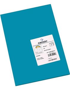 Paquet de 50 feuilles Canson Guarro Iris A4, 185 g - 21 x 29,7 cm - Bleu Caraïbes