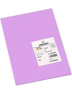 Lot de 50 cartes Canson Guarro Iris A4 185 g - 21 x 29,7 cm - Couleur lilas