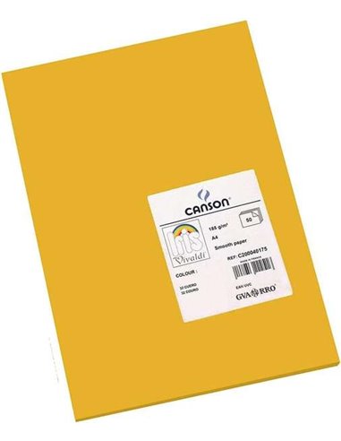 Lot de 50 feuilles Canson Guarro Iris A4, 185 g - 21 x 29,7 cm - Couleur cuir
