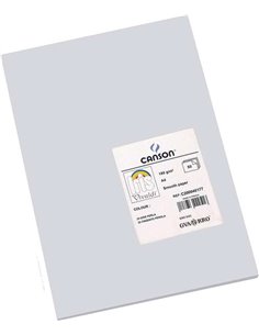 Paquet de 50 feuilles Canson Guarro Iris A4, 185 g - 21 x 29,7 cm - Gris perle