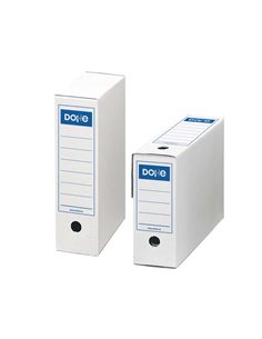 Boîte de classement Dohe Final - Format folio - Dimensions : 255 x 355 x 100 mm - Utilisable horizontalement et verticalement - 