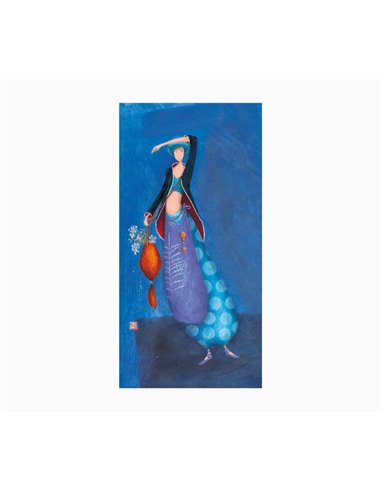 Carte double photo Gaëlle Boissonnard - Vernis épais gaufré UV - Pelliculage mat doux au toucher - 10,5 x 21 cm - Papier certifi