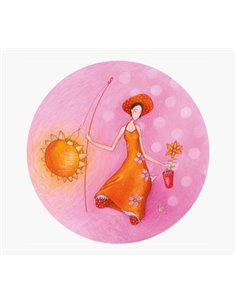 Magnet rond photo Gaëlle Boissonnard - 56 mm - Imprimé sur papier certifié FSC