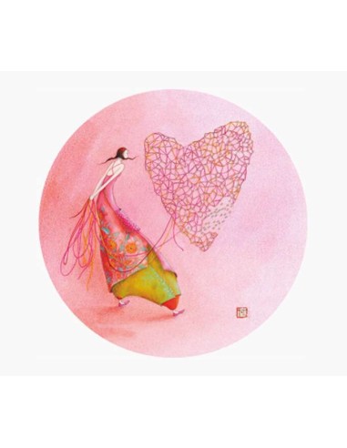 Magnet rond photo Gaëlle Boissonnard - 56 mm - Imprimé sur papier certifié FSC