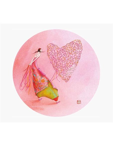 Magnet rond photo Gaëlle Boissonnard - 56 mm - Imprimé sur papier certifié FSC