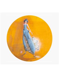 Magnet rond photo Gaëlle Boissonnard - 56 mm - Imprimé sur papier certifié FSC