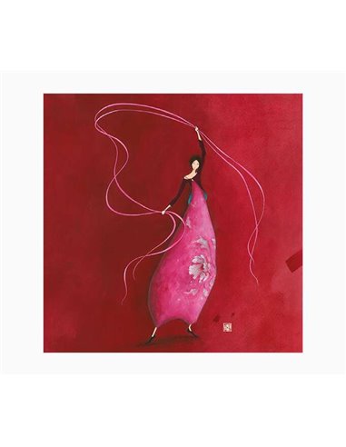 Carte double photo Gaëlle Boissonnard - Vernis épais gaufré UV - Pelliculage mat doux au toucher - 16 x 16 cm - Papier certifié 