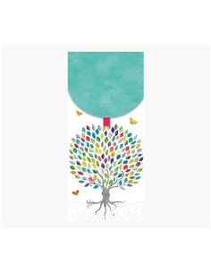 Cartes-cadeaux photo - Carte cadeau verticale - 9,6 x 21,3 cm - Thème arbre - Emballage individuel - Enveloppe blanche incluse -