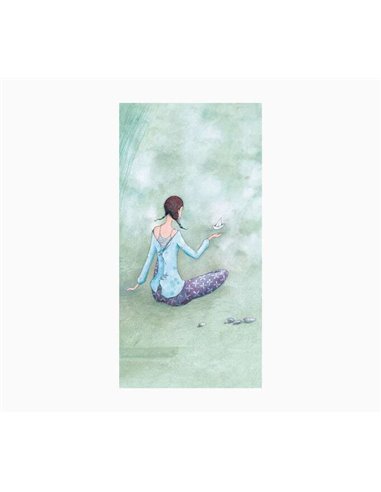 Carte double photo Gaëlle Boissonnard - Vernis épais gaufré UV - Pelliculage mat doux au toucher - 10,5 x 21 cm - Papier certifi